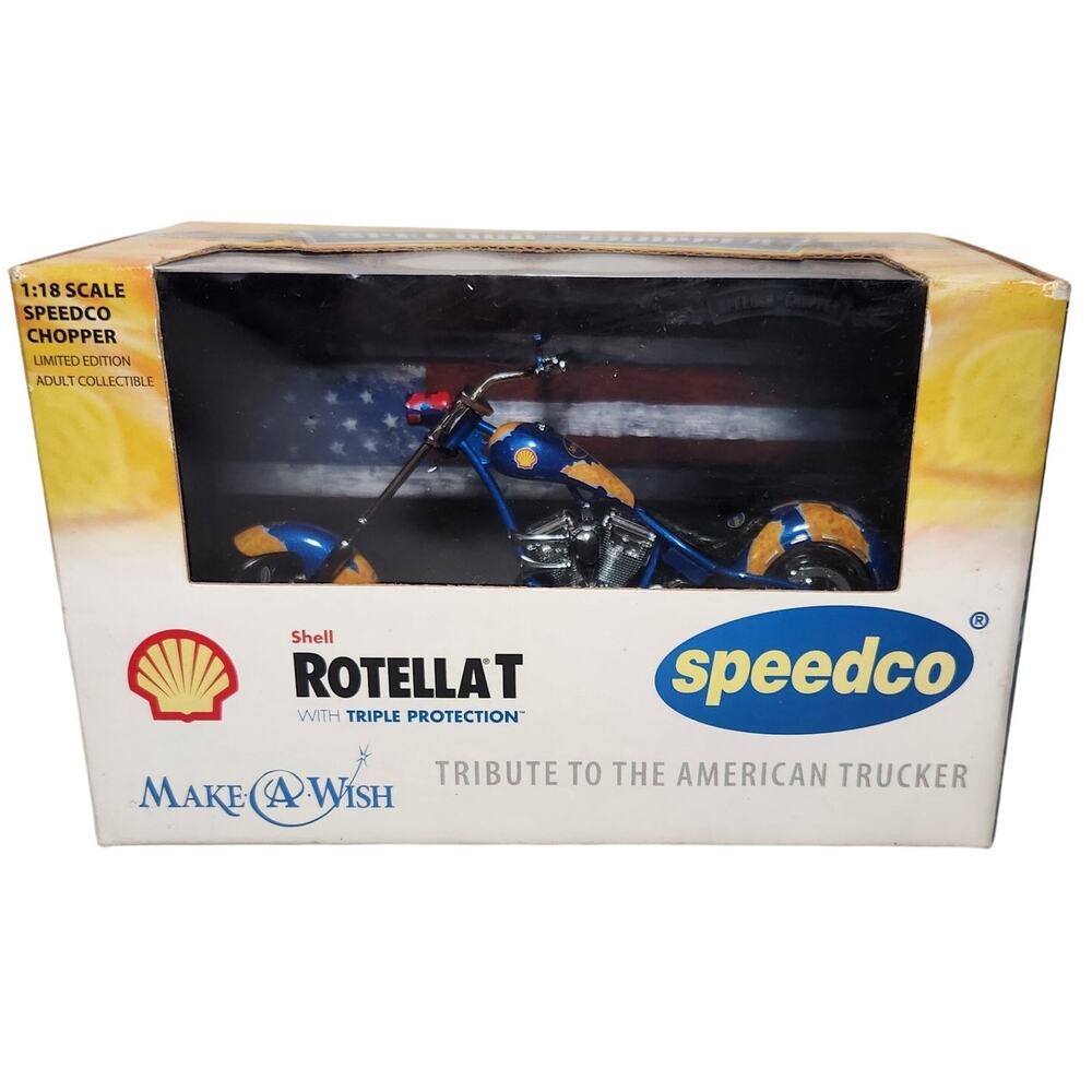 Speedco Chopper Shell Rotellat 1:18 Scale Limited Ed. Diecast Model New Open Box